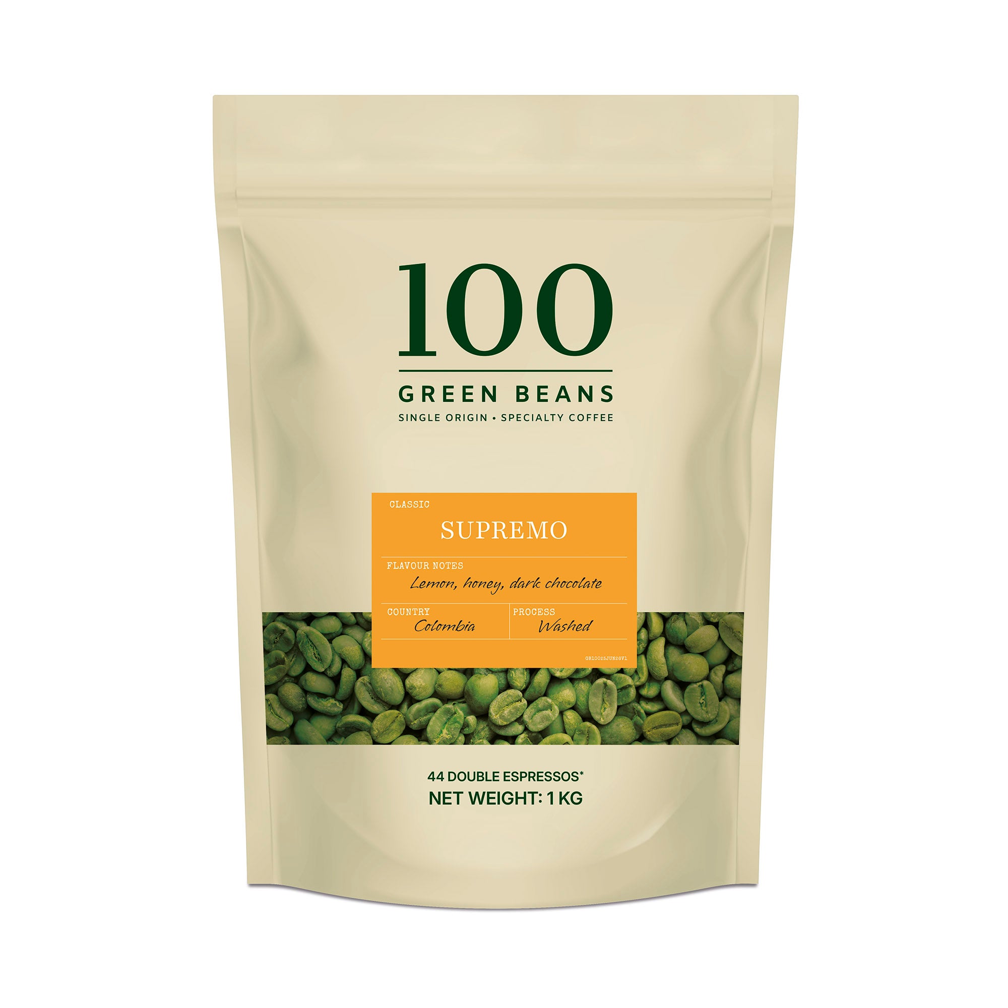 Supremo Green Coffee Beans