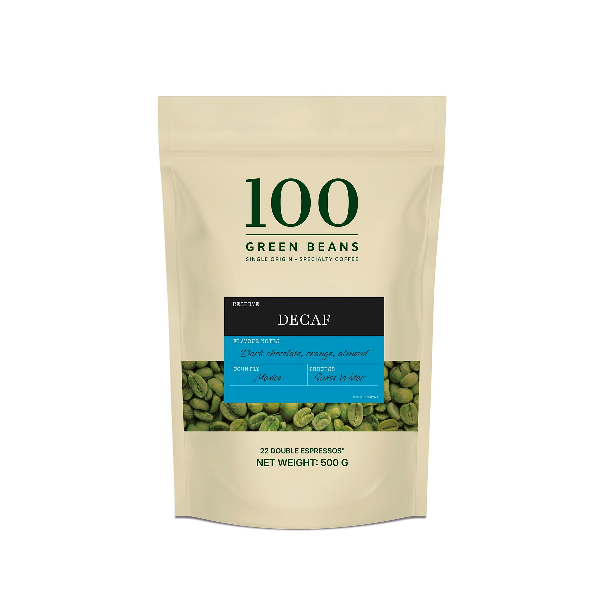 Swiss Water Decaf Green Coffee Beans