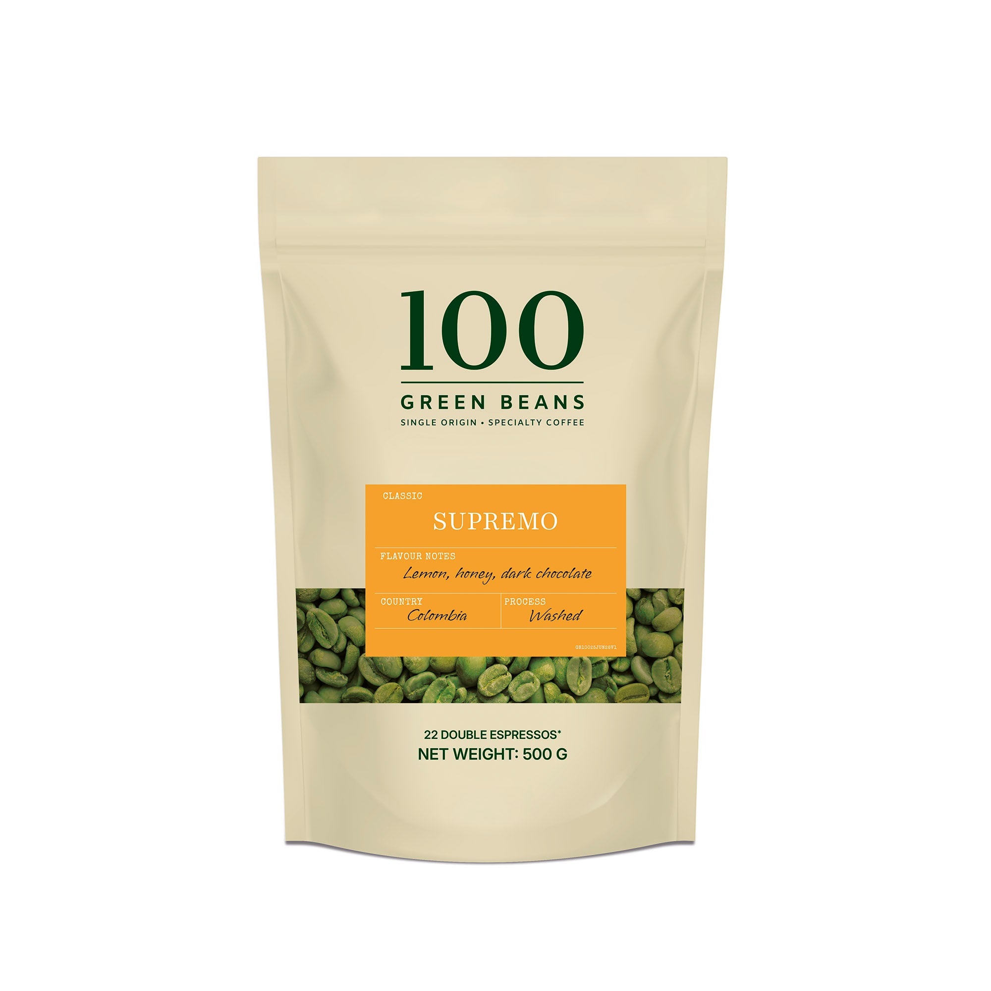 Supremo Green Coffee Beans
